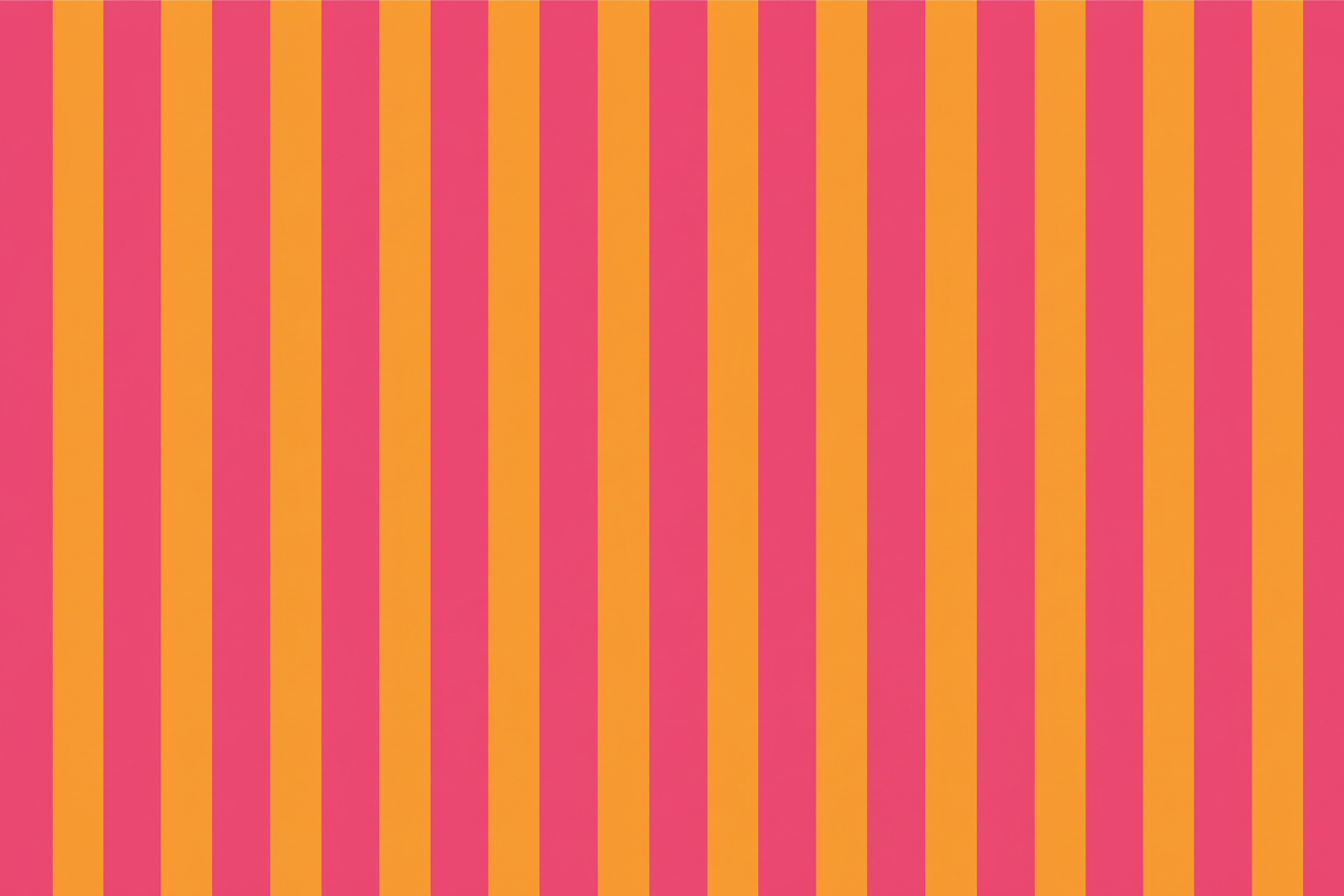 Pattern of vertical pink and orange stripes